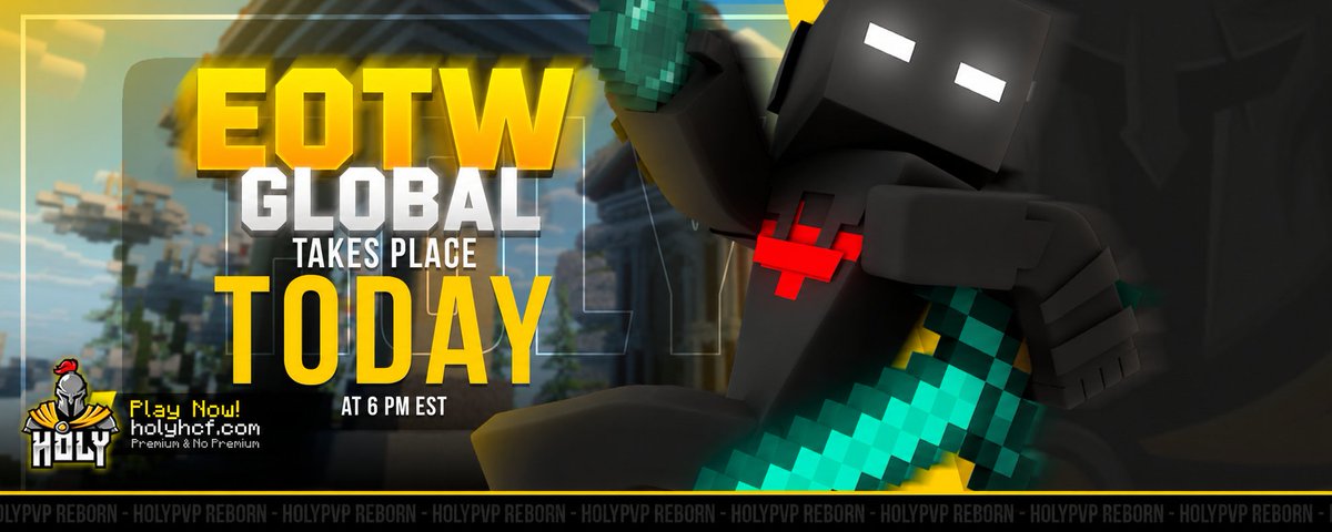 HolyHCFcom's tweet photo. EOTW GLOBAL HOY a las 6 PM EST 🚀

» Informaci��n básica «
✪ 3 modalidades: Kits, Squads &amp; Ultra ⚔️
✪ 15 USD para los EOTW Cappers 🏆
✪ 20 USD para el FFA Winner 🔪
✪ Cada modalidad tendrá ganadores

➜ https://t.co/ChoxeIN8Yz

Síguenos, RT &amp; Like para no perderte el EOTW 🔥 https://t.co/WIgOaUrjT9