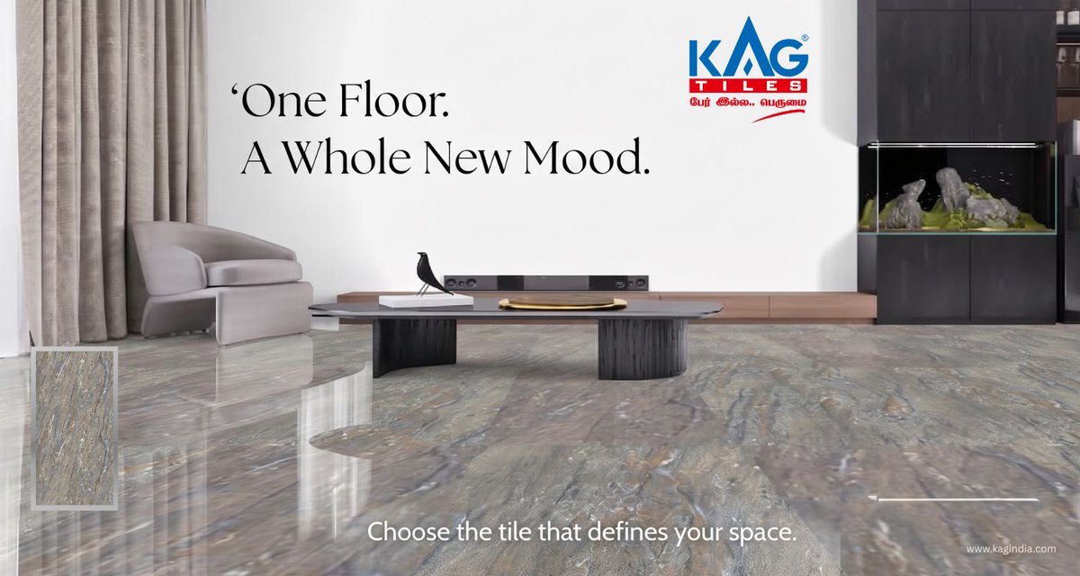 OpalSaous's tweet photo. One floor. A whole new mood. Elevate your space with premium tiles that blend elegance, character, and timeless style. Discover the design that defines your home with KAG Tiles. https://t.co/QU3LyAYG0B