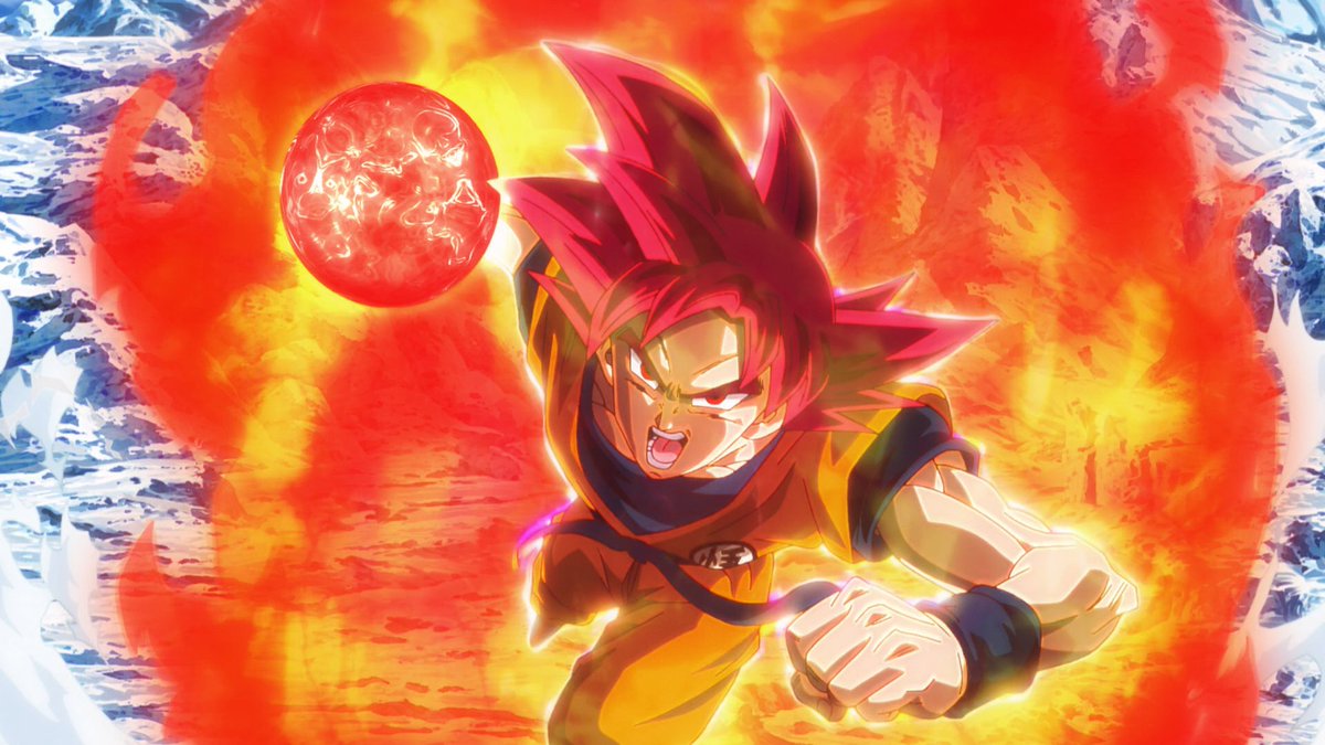 DB_Posts's tweet photo. Super Saiyan God Goku in Dragon Ball Super: Broly (2018) https://t.co/GU66ZvTjSH