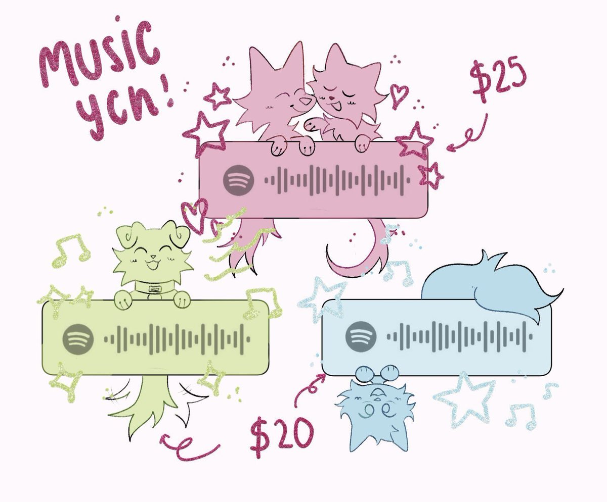 poupipp's tweet photo. hiii october music ychs are open! 🎶custom colors / song of choice c: 💌 to snag one! 

🤍and🔁 are so appreciated! https://t.co/YKv3HqwLAl