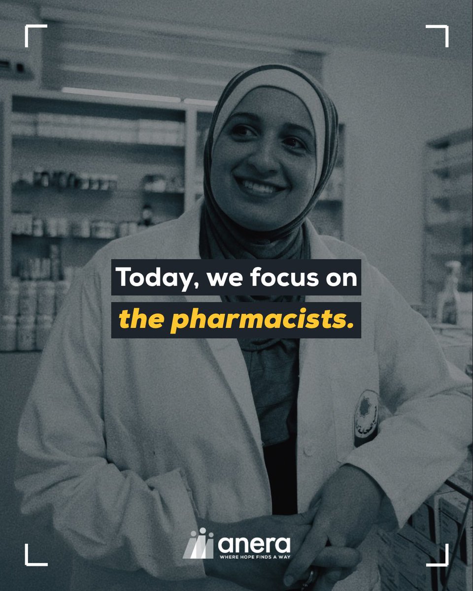 AneraOrg's tweet photo. Today is World Pharmacists Day. Every day, Anera’s pharmacists work under immense challenges. From building healthcare clinics in Gaza to providing lifesaving medicine to those in Lebanon, our team ensures scarce supplies reaches those who face displacement and trauma. 

Today, and every day, we recognize their courage, skill and the vital role they play in keeping communities healthy.