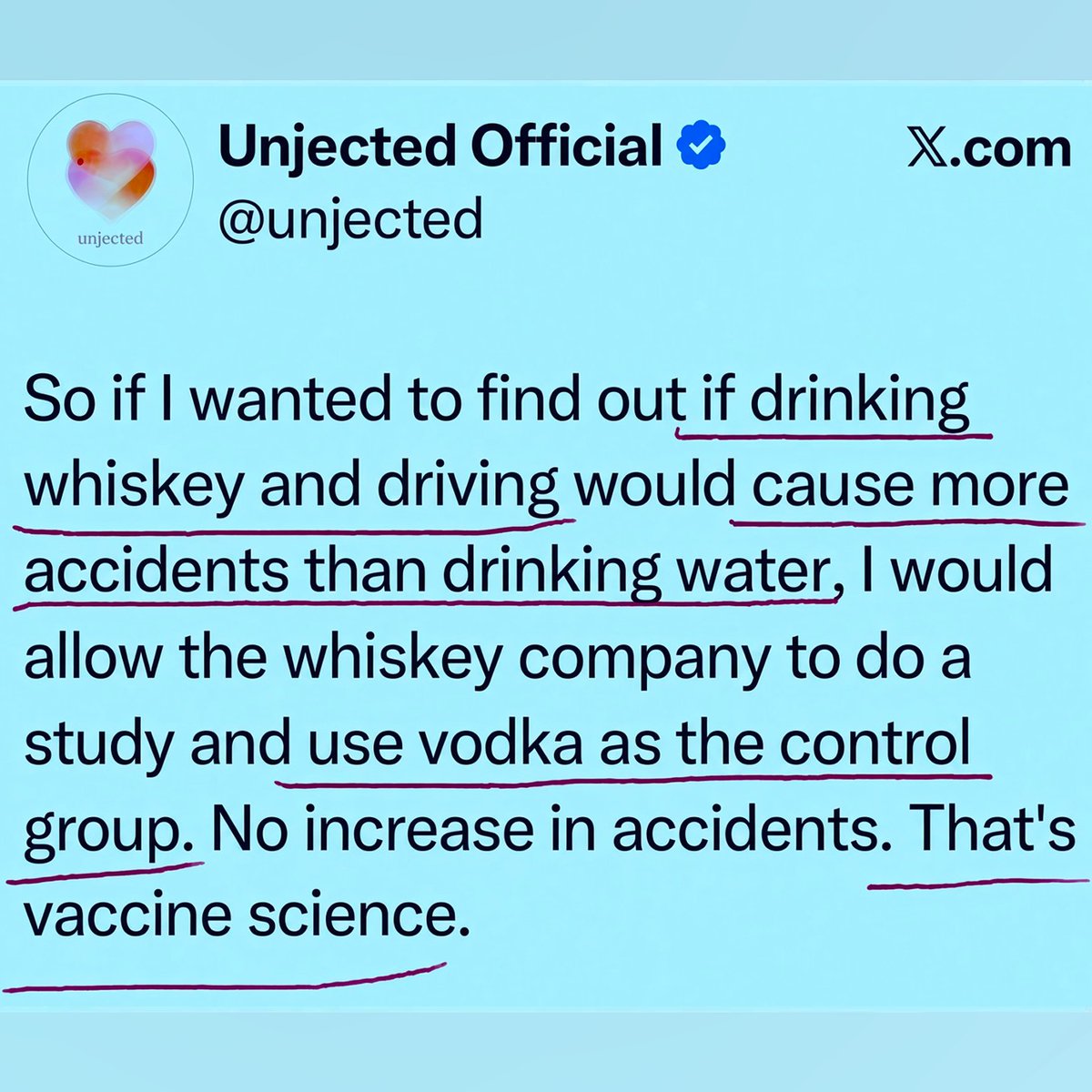 DrWojakMD's tweet photo. This is LITERALLY how vaccine “science” works. https://t.co/Bed02pA8yI