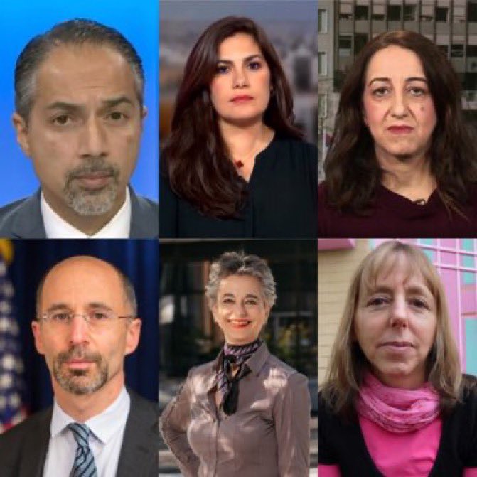 SanaELedene's tweet photo. These are the people who met with the Islamic Republic’s delegation in New York for the UN meetings. Remember their names:

1- Robert Malley, Biden’s U.S. envoy for Iran, suspended for mishandling and possibly leaking classified information. He led the Crisis Group, which was later tied to Iranians exposed as part of the Iran Experts Initiative, an influence operation run by the Islamic Regime in D.C.

2- Trita Parsi, founder of NIAC and Quincy, was exposed for close contact with Javad Zarif, Iran’s former foreign minister and architect of the JCPOA, Obama’s nuclear deal. He is notorious for undermining the US government policies when it goes against the Islamic Republic's interests and widely hated among Iranians.

3- Farnaz Fassihi, in charge of pushing regime propaganda pieces in The New York Times. She was first to publish the lie that the morality police had been dismantled while women across Iran were still being arrested for “improper hijab.”

4- Negar Mortazavi, a freelance journalist in charge of whitewashing the regime’s crimes across different media. In 2022, she lied about a bomb threat at UChicago to avoid being confronted by Iranian students at a political event. I personally exposed her lie by filing a FOIA request and calling the UChicago police department. A bomb threat never happened.

5- Barbara Slavin, with a long history of advocating for the regime in Iran.

6- Medea Benjamin of Code Pink. She needs no introduction. Meetings with Hamas officials. Delegations to Tehran. Sit-downs with Zarif. Funding from networks now under federal and congressional scrutiny. Senators have asked DOJ to investigate whether Code Pink violated FARA by acting as an undeclared agent of foreign principals, and whether its ties to designated terrorist groups cross into material support.