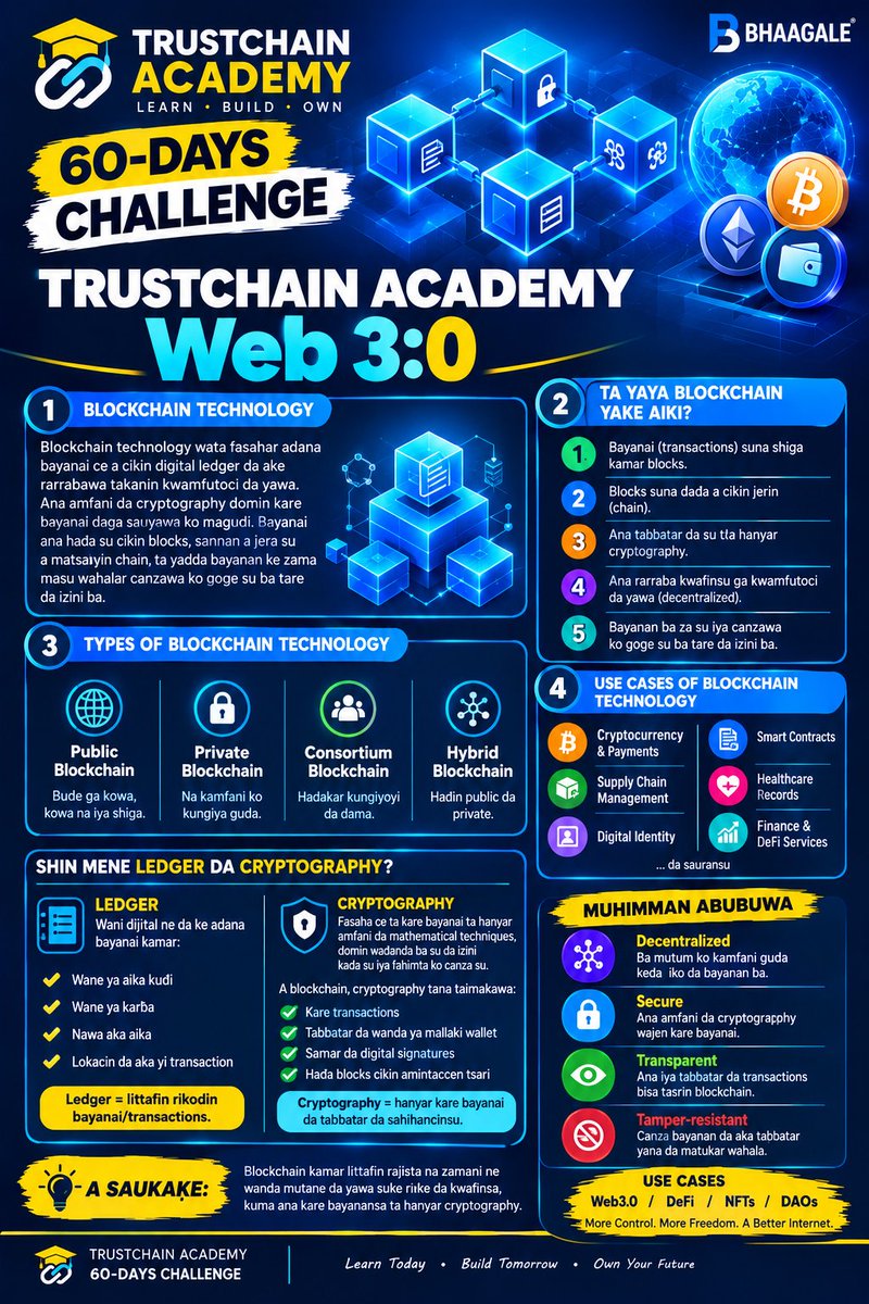 BHAAGALE1's tweet photo. All Web3 journey now learn the four blockchain types compare their roles share what you learn with friends and keep building your knowledge daily everyday.
 #TrustChainAcademychallenge and #60DaysWithTrustchainAcademy 
@TrustChain0 https://t.co/qsVyuzLlkD
