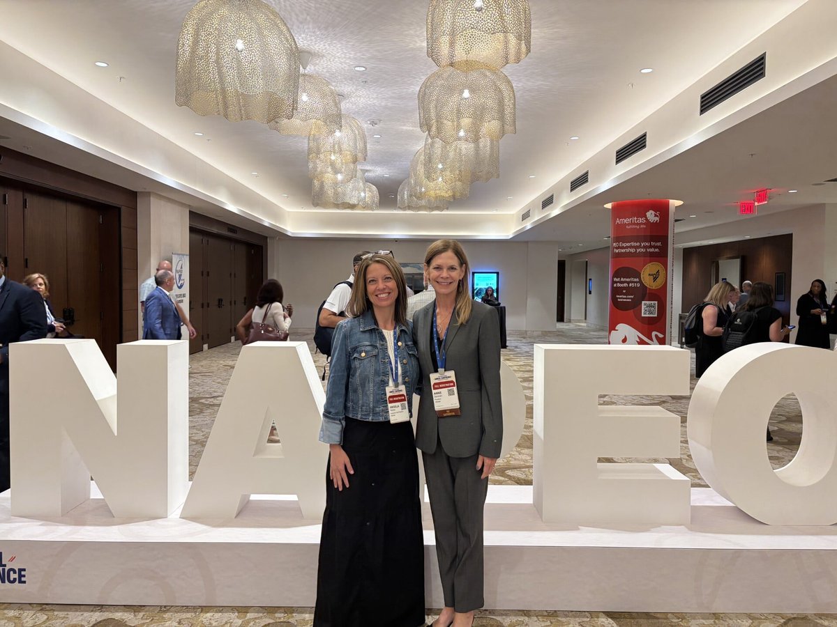 XeniumHR's tweet photo. Learning from people who do the same work we do. Our President, Anne Donovan, and EVP, Angela Perkins, spent a few days at #NAPEO2026 in Marco Island, Florida, connecting with PEO leaders from across the country. A better industry means better support for the businesses we serve. https://t.co/78qEznHiTG