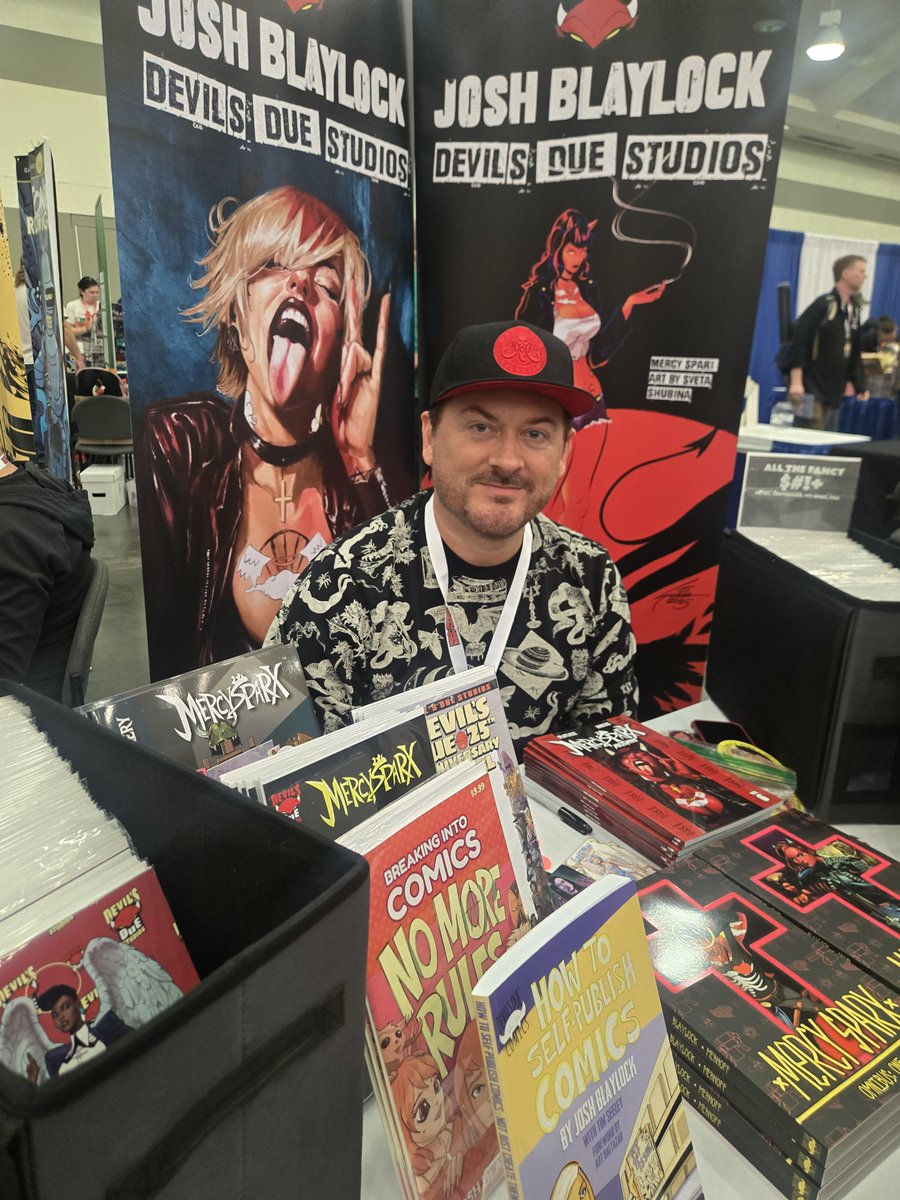 heroinitiative's tweet photo. Josh Blaylock (Mercy Sparx, G.I. Joe) is at our booth this weekend! Meet the writer, artist, and Devil’s Due founder at booth 1701 during @baltimorecomics!

#BeTheHero #BCC2026 https://t.co/QLN1wQeI2G