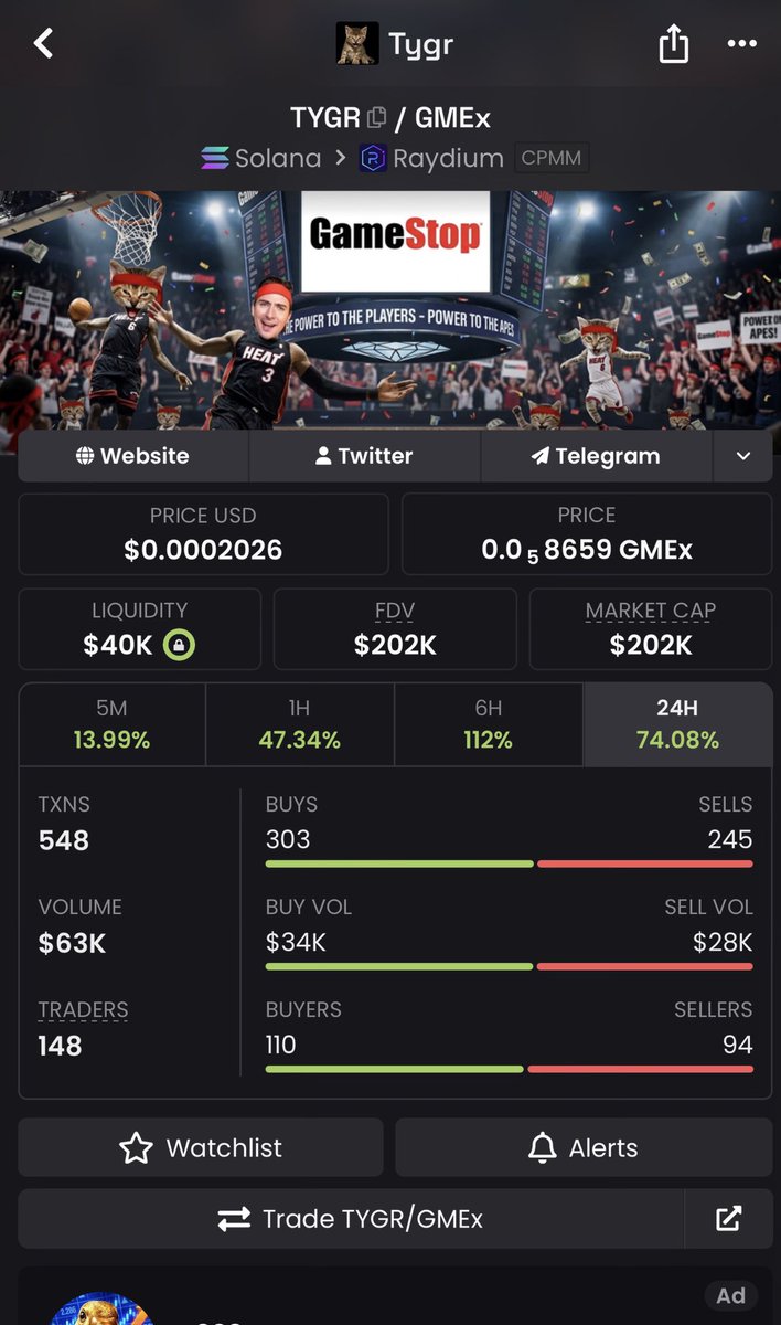 chrisnuzi's tweet photo. i gave you $TYGR at 25k MC and the thesis hasn’t changed still.

still early, still free. higher!

$TYGR https://t.co/BWiMUv0HbJ