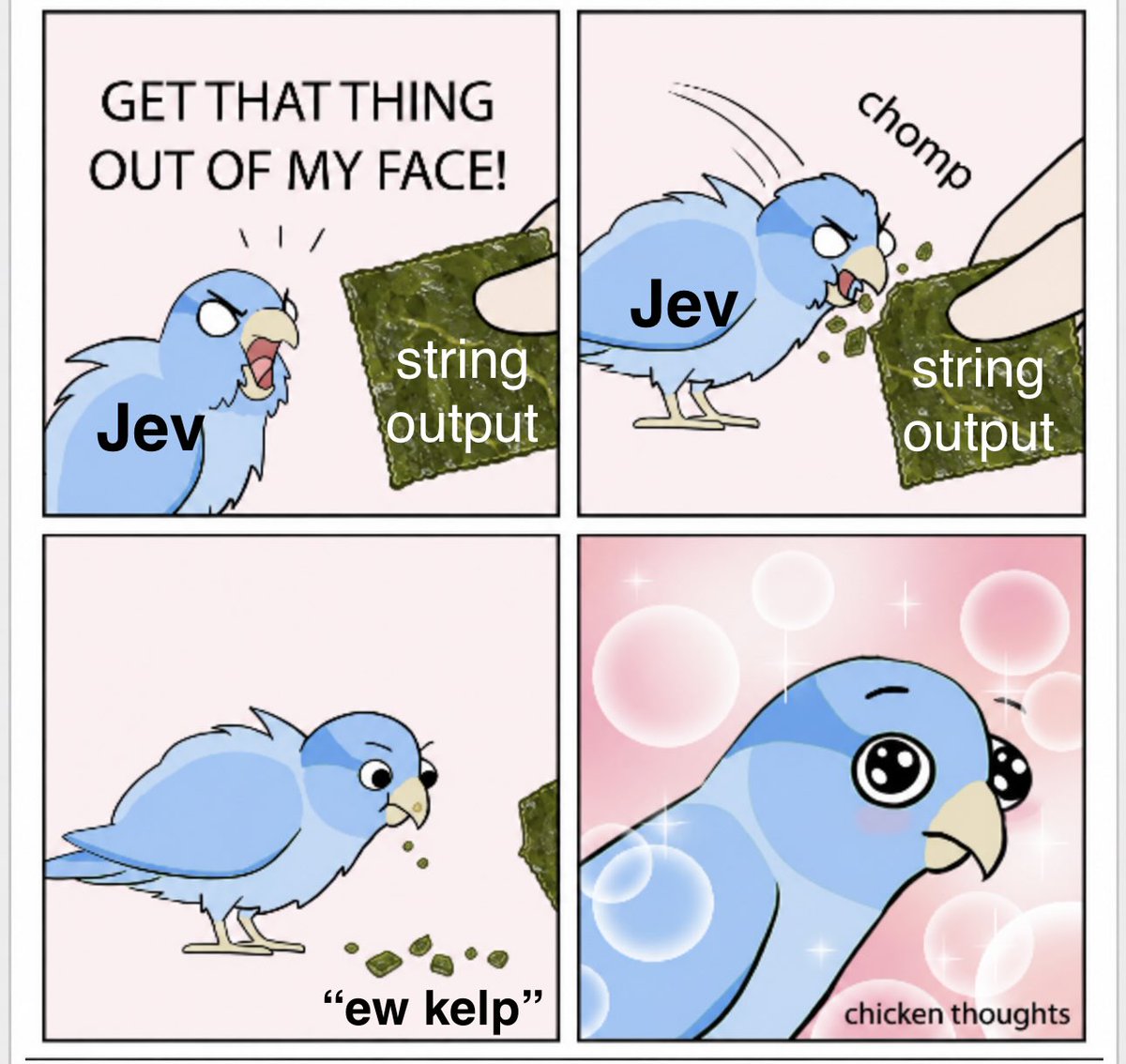 MadisonJRickert's tweet photo. @mathfax @typesafeai I rejoined this website just to share terrible homebaked memes such as this

#jev https://t.co/GnMMc2fjD6