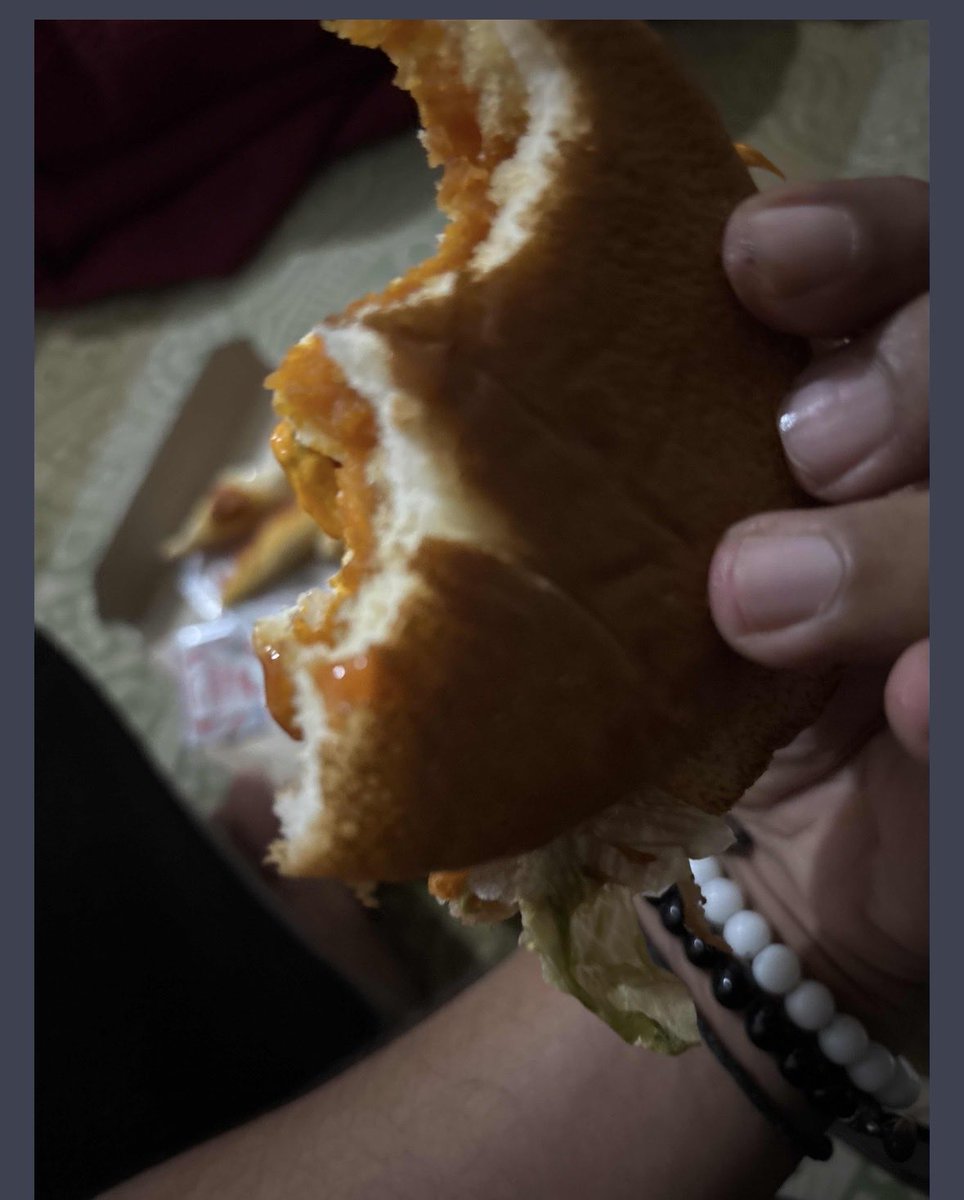 Krish_Gambhire's tweet photo. @McDonaldsIndia Ordered a burger via @Swiggy and got a STALE bread + stale veggies/cabbage, barely edible — ate half a bite and had to bin it. Not what I expect from a brand like yours. Pics attached. Please look into hygiene at this outlet and resolve this. #McDonaldsIndia https://t.co/DxlbCPWUg3