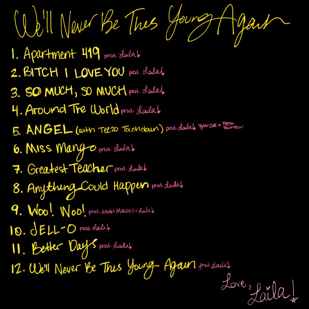 geniuzbaby's tweet photo. my sophomore album ‘We’ll Never Be This Young Again’ is yours october 23 !
presave now 💌 https://t.co/mEl6k7nhnK https://t.co/sbyYLkk7lK