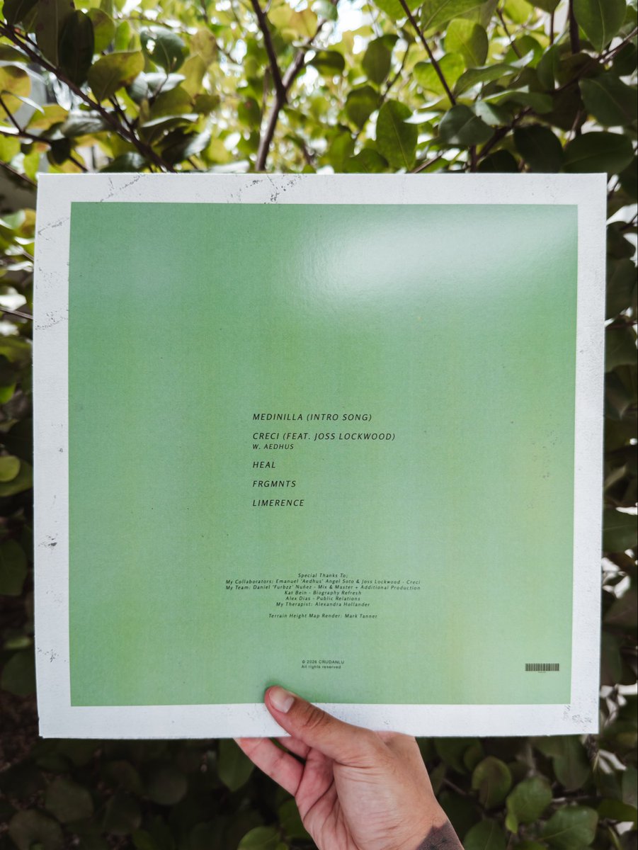crudanlu's tweet photo. Terra Firma is officially out everywhere 🪴

What an amazing journey it has been to finally release my EP. From 50+ sketches in my external hard drive filtered down to 5 completed songs that I felt cohesively fit best all together, including the concept &amp; visuals. https://t.co/xDjJgKXN9a