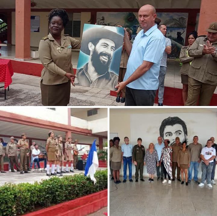 reinaldo_amaury's tweet photo. Muchas felicidades a las Escuelas Militares Camilo Cienfuegos en su aniversario 43. #UnidosXCuba #LatirAvileño @Conavil_ECM https://t.co/9cS7xyL75u
