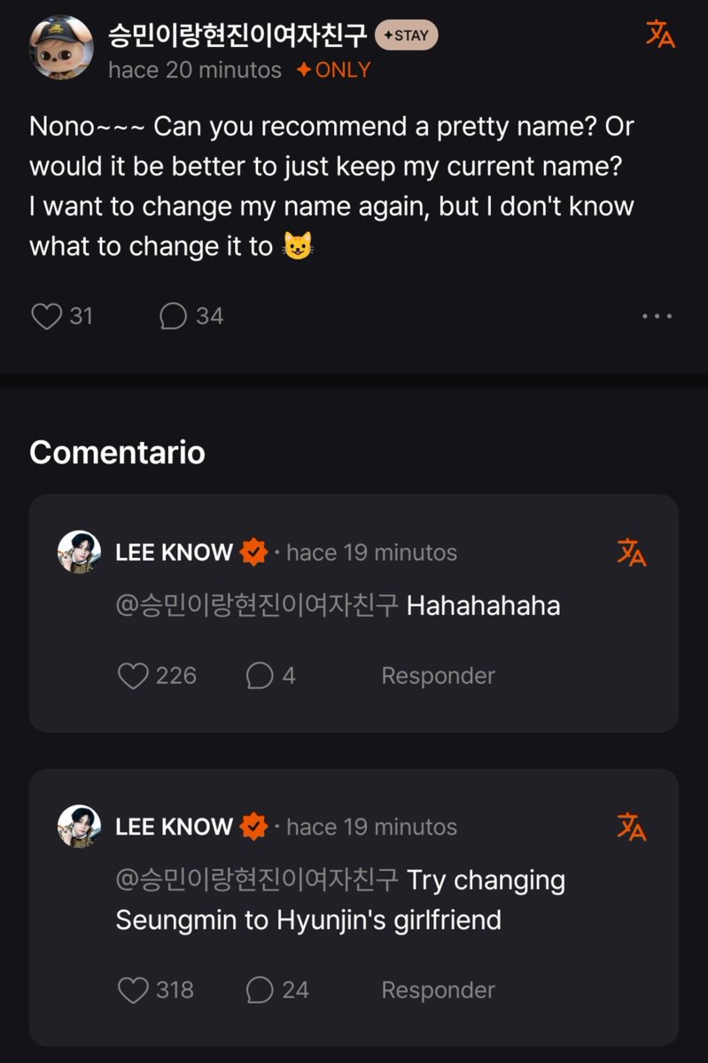 minhoadickted's tweet photo. usuario *novia de seungmin y hyunjin*
💭: ¿podes recomendarme un nombre de usuario bonito? ¿o debería quedarme con el que tengo? quiero cambiarlo otra vez pero no sé a qué cual 
🐰: JAJAJAJAJ
🐰: deberías intentar cambiarlo a "seungmin es la novia de hyunjin"

CONFIRMABA UN SHIP https://t.co/V7OkVZZbVB