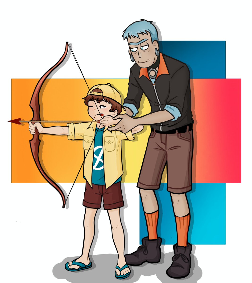 lasl1e's tweet photo. Aulas de Tiro ao Alvo com o Sr. D @rickmortypilled 

#rnm #mortysummercamp https://t.co/Ms2D0UrTUM