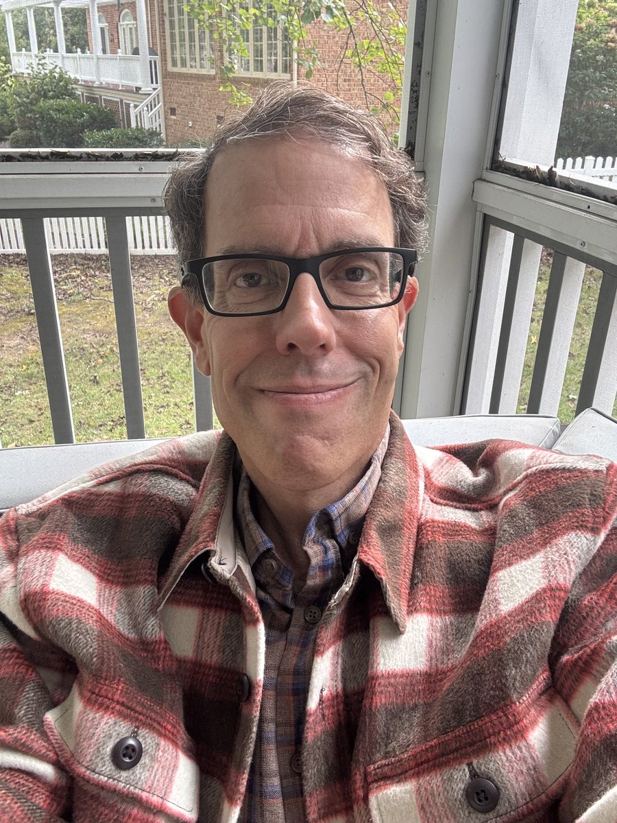 TWilliamsAuthor's tweet photo. Simply a beautiful afternoon on the porch with a coffee and a stack of books for #fallmaxxing and #flannelmaxxing as the weather has finally changed over! 

Preparing for next week’s #ScholarTalks interview with the great H.W. Brands on George Washington! 

Happy Friday! https://t.co/hJdJiZo9QD