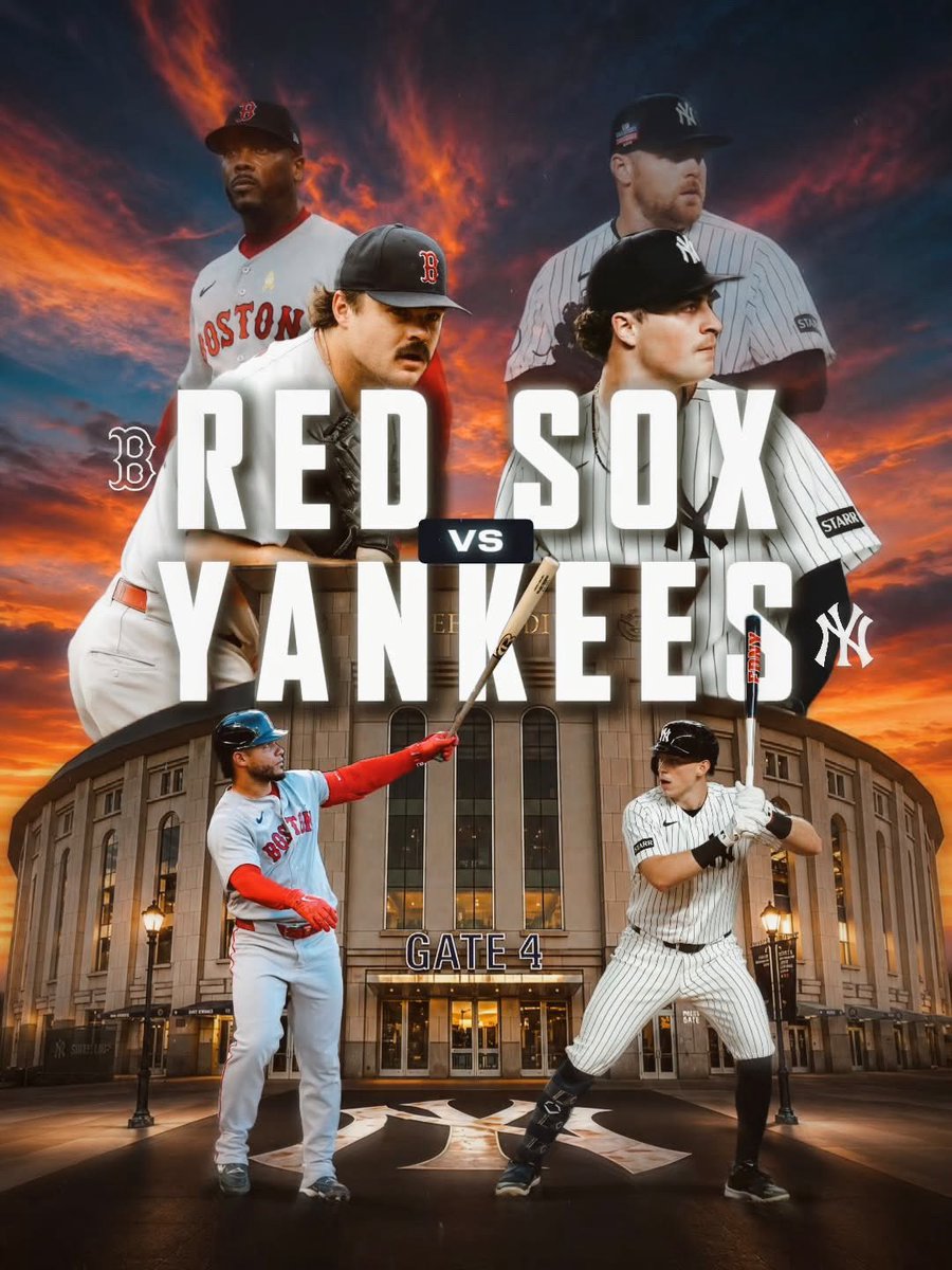 BostonStrong_34's tweet photo. The stage is finally set, Red Sox vs Yankees in The Bronx for the American League Wild Card starting on Tuesday! https://t.co/fyW3rTFAhc