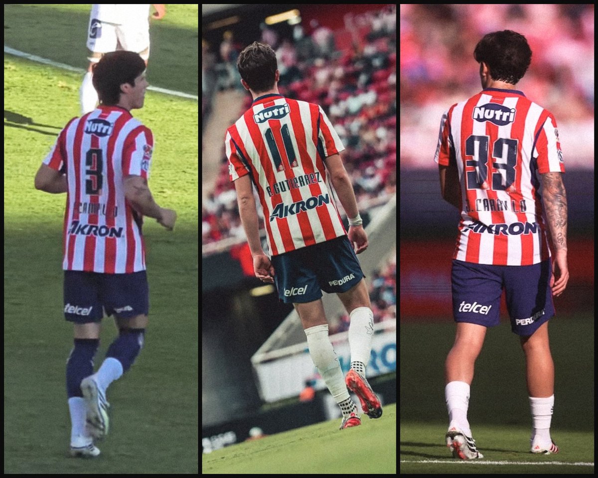 sugloss93's tweet photo. la santísima trinidad de chivas: 3, 11 &amp; 33

#campillo ★ #gutierrez ★ #carrillo https://t.co/DC2fZFTA5f