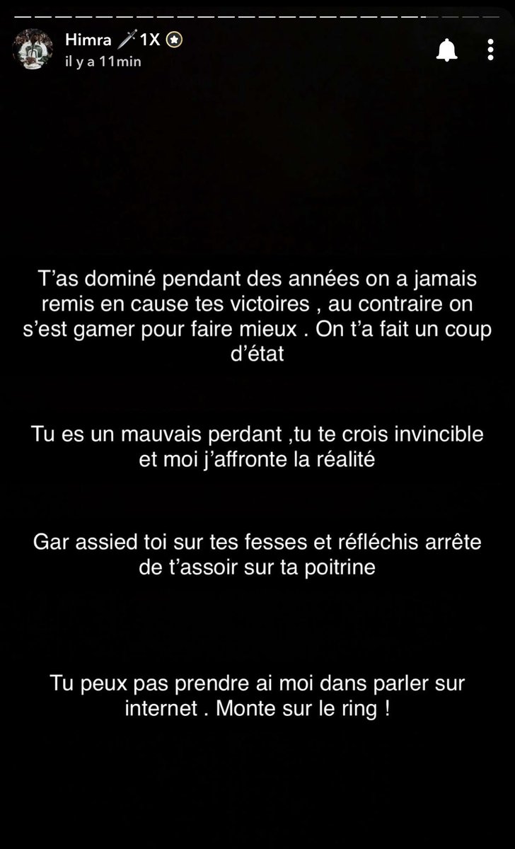 rapking634's tweet photo. 🚨BOOM| Himra sur Snapchat https://t.co/6185R2okeW