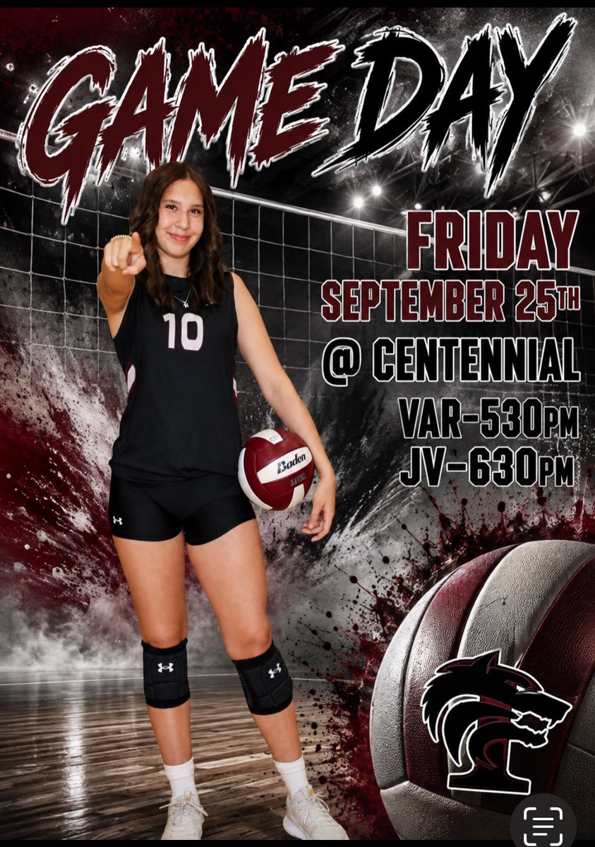 THSWolfPackVB's tweet photo. It’s MATCH DAY!! 
Take a lil trip down to Burleson as we face Cen10! https://t.co/PuLRSp5f0H