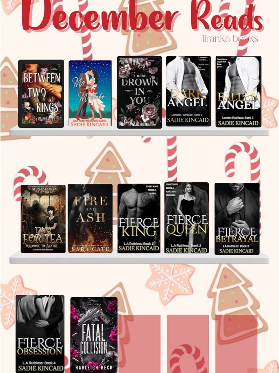 JenHeldhlq's tweet photo. Closed out the year with 12 reads this month! Highlights included London Ruthless, LA Ruthless, My First Mistake, Drown in You, Between Two Kings, Two for Tea, Fire &amp; Ash, and Fatal Collision. https://t.co/GrjMfAJX2R