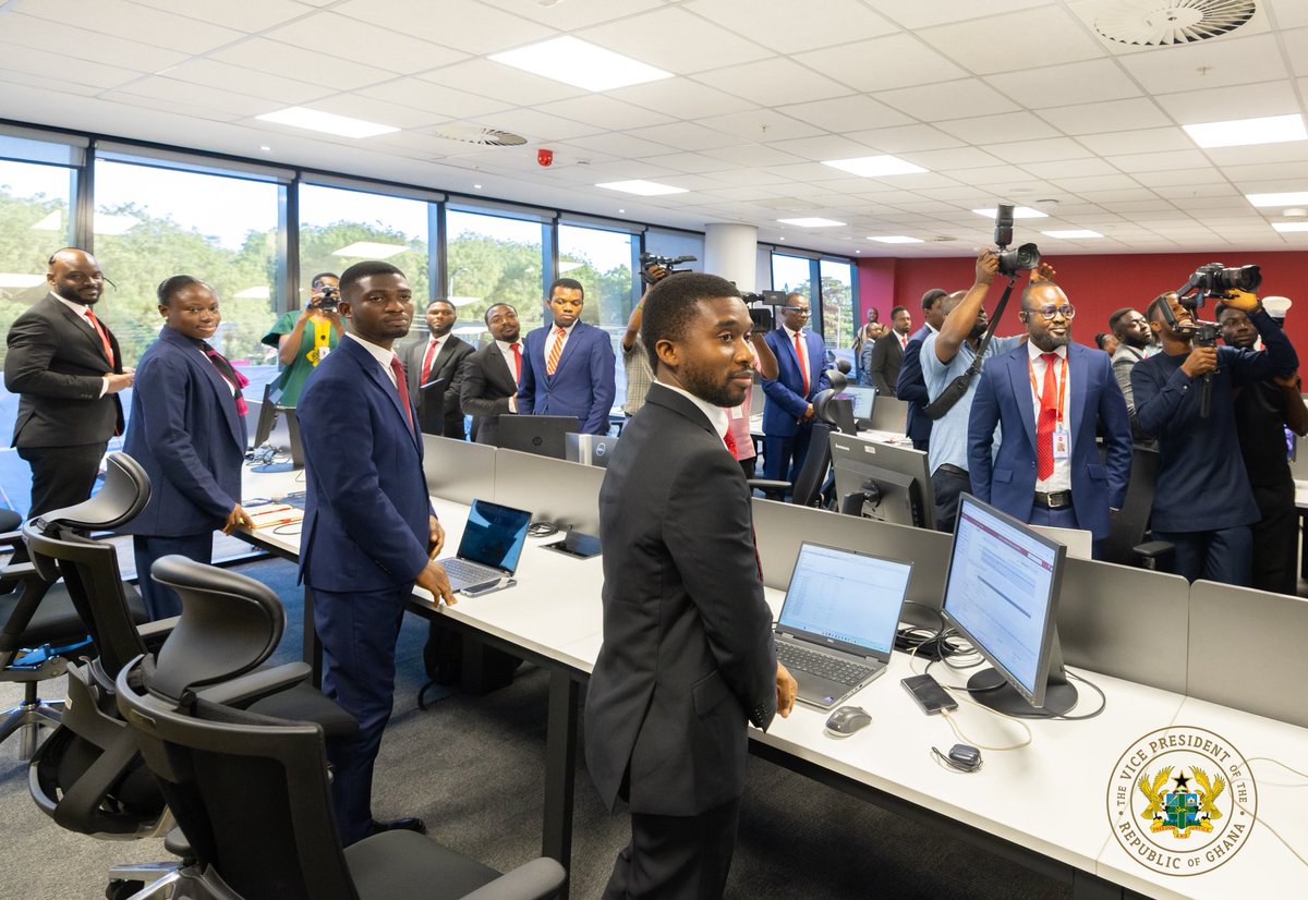 NJOAgyemang's tweet photo. Today, I opened Absa Place, Absa Bank’s new head office in Accra. The occasion gave us the opportunity to reflect on the important role that financial institutions play in supporting businesses, creating opportunities, and contributing to national development.

Government remains focused on sustaining macroeconomic stability while building a productive economy driven by value addition, enterprise and sustainable employment. Achieving this requires a strong financial sector that grows alongside the real economy.

I encourage our financial institutions to deepen financing for women-owned businesses, young entrepreneurs, and high-growth enterprises. Technology must also be harnessed to expand financial inclusion and enhance the customer experience, while upholding the highest standards of integrity and responsible banking.

The completion of Absa Place should reinforce a commitment to a financial system that better serves people, supports productive enterprise and meaningfully contributes to Ghana’s economic transformation.
