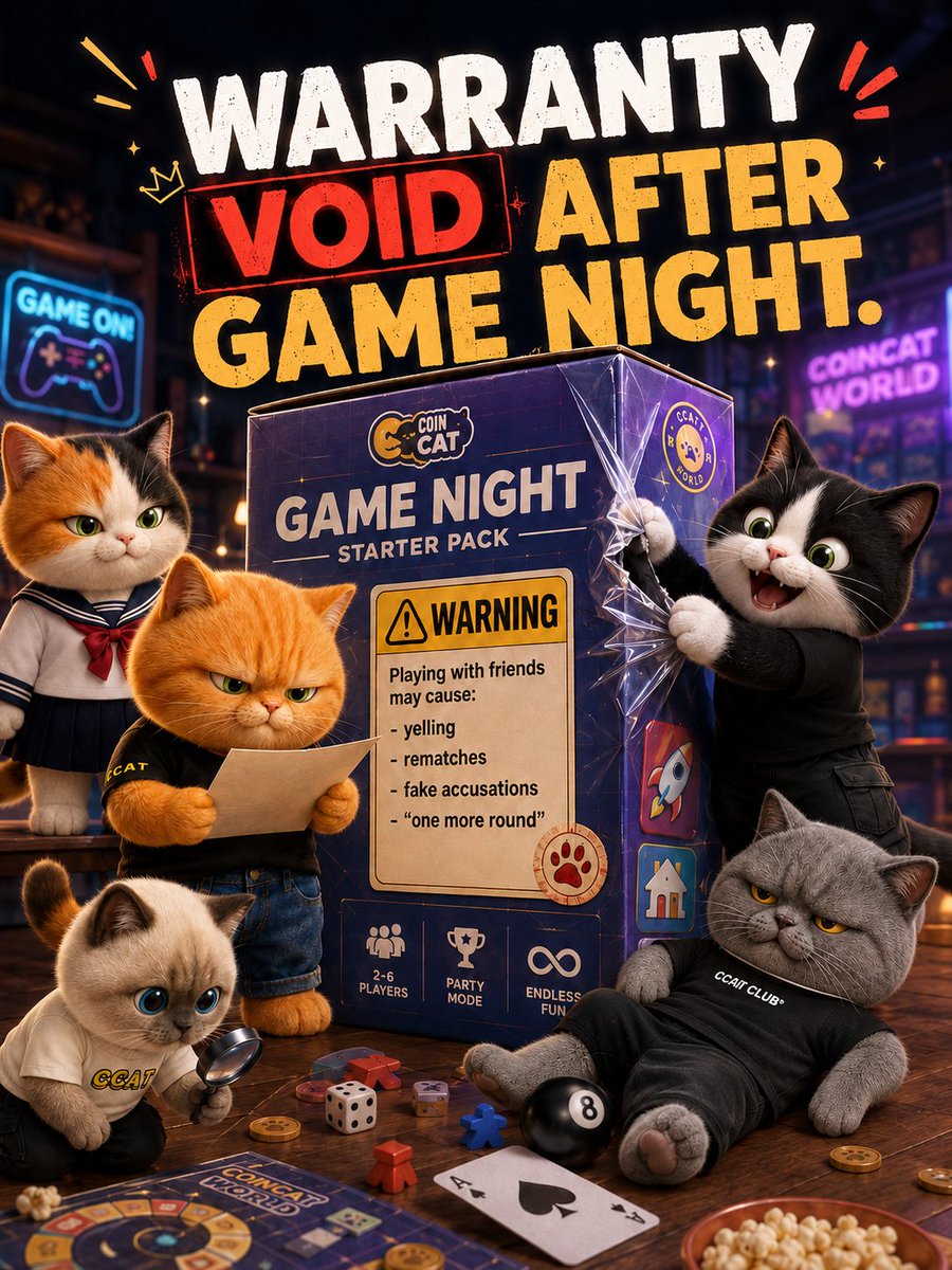 Coincat_Global's tweet photo. You pick the game. We’ll save your friend a seat. 🎮🐾

https://t.co/DJ2jmVbDe0⁠

#CoinCat #CoinCatWorld #ccat https://t.co/isXB9u1QFT