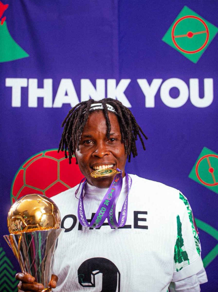 Rasheedat08's tweet photo. Thank you, Osi @OhaleOsinachi, for everything you gave to Nigeria. You defended this badge with your whole heart, every single time.

I'm so proud of you. The whole Super Falcons family is proud of you. You are a true legend. ❤️

Enjoy this next chapter. You've earned it ma'am. https://t.co/bOOyRxjYkX
