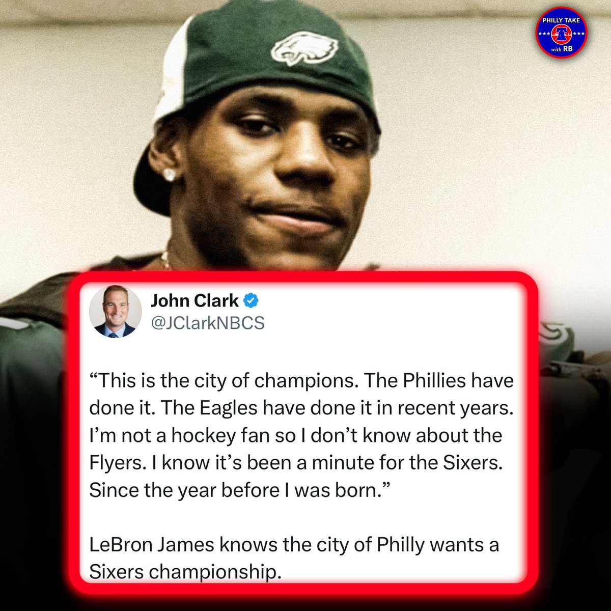 PhillyTakewRB's tweet photo. LeBron’s Decision To Join The Sixers Came Down To This😁🔥

#76ers #Sixers #Philadelphia76ers #NBA #LeBronJames https://t.co/0xZANPkfpJ