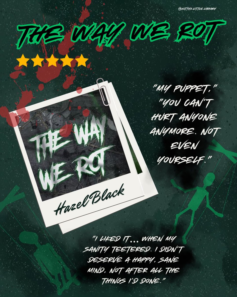JenHeldhlq's tweet photo. Book Review: The Way We Rot by @authorhazelblack

Five stars! I devoured this book—what an unforgettable, chaotic ride. Dark, traumatic, and incredibly compelling. Check your triggers before reading, but definitely add it to your TBR. https://t.co/rHNKPaKaQS