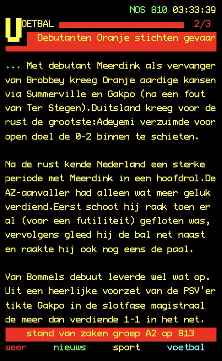 Kenny1993NL's tweet photo. 🇳🇱 Nederland 1-1 Duitsland 🇩🇪
Geen selfie met een oud-voetballer, maar wel genoten van de mooie assist van debutant Ruben van Bommel bij de eveneens mooie 1-1 van Cody Gakpo in de ArenA. 💪🧡
#NEDDUI #NEDGER #UNL #NationsLeague https://t.co/c8mw5M72gI