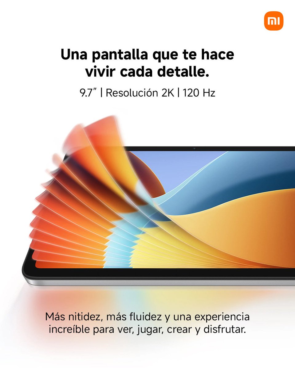 XiaomiColombia's tweet photo. Hazlo todo en grande. ✨ Más pantalla, más batería y más posibilidades con la REDMI Pad 2 9.7.

🔗 https://t.co/CDYvhFIcpp

Encuéntrala en https://t.co/2WuYR5CYdo y Xiaomi Stores.

#REDMIPad297 #XiaomiColombia #XiaomiStores #Xiaomi #Pads https://t.co/JmE5RS38cZ
