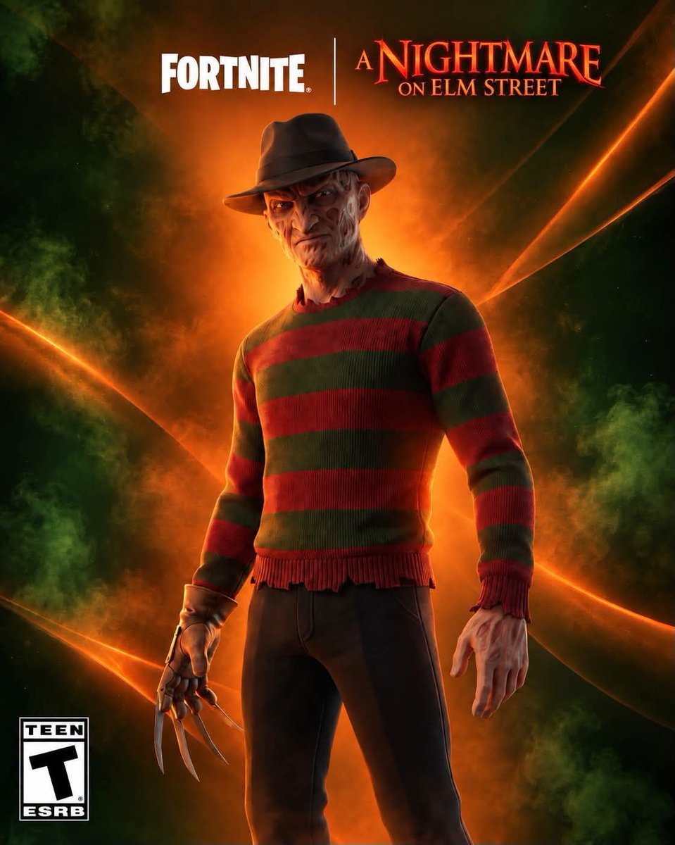 KruegerSlasher's tweet photo. I'm Finally leaked to come to Fortnite. #Fortnitemares #NightmareOnElmStreet #FreddyKrueger https://t.co/nLLlB8IDoO