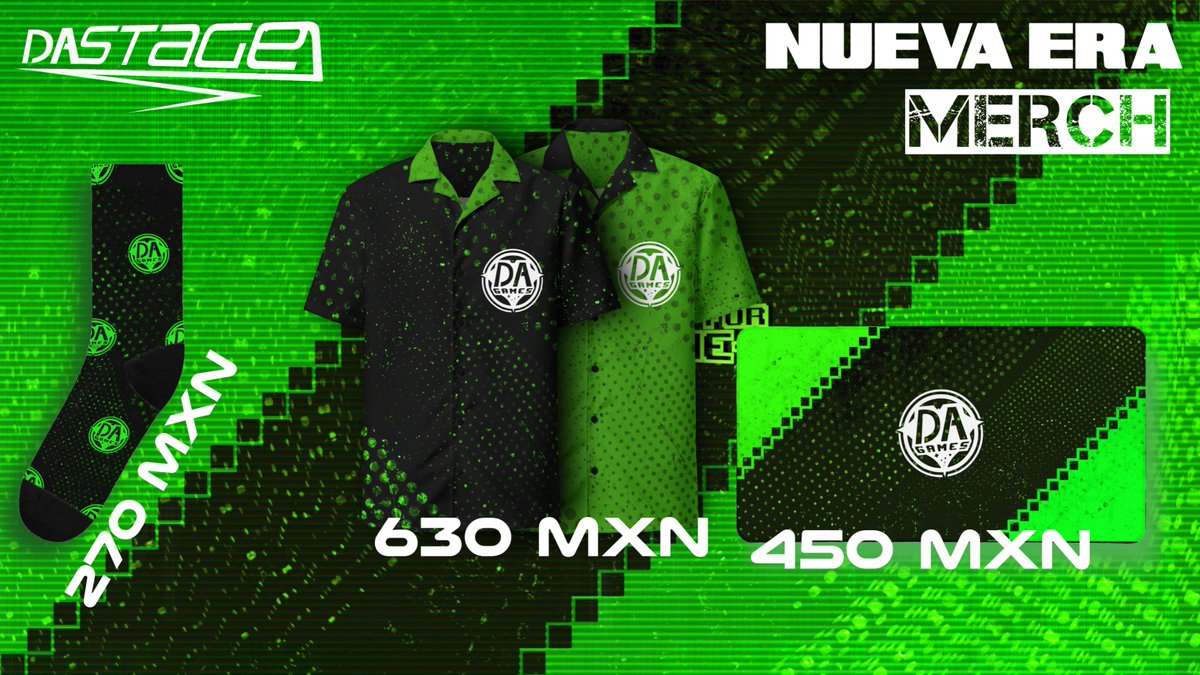 DAStage1992's tweet photo. Las #Noticias Continúan! 
Se ha lanzado una nueva oleada de Mercancía con el nuevo diseño de #DAGames, tienes desde unos calcetines, Camisas hawaianas y un nuevo tapete para el mouse, puedes encontrar esto en la tienda de FourthWall
Link:
https://t.co/6aGSz1Qa2u
~Sondy623~ https://t.co/mqT8Bil4sq