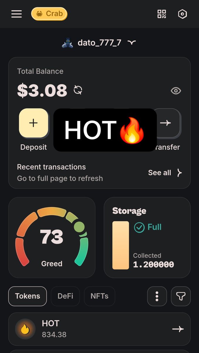 DatoAIRDROPS's tweet photo. Hello HOT wallet and NEAR community.🫡

^It has been a while since HOT wallet was released and people have been mining for almost three years.👀

NEAR is in its prime; crypto whales have their eyes and pockets on NEAR as it is growing, and I think HOT wallet is the best on NEAR and has big potential, but their team does not care. If they introduced seasons, such as giving airdrops to active people or using criteria to wake up the community to make HOT wallet hot again as it was in the beginning, it would be good for NEAR, their team, and the project.

However, as I see it, the project is half-dead, so investors do not want to risk money on a project like this. I do not know why, as they had many good phases to make the project one of the top; it is not just about the airdrop. I was using the wallet as my main wallet because it was cheap, fast, and simple, but I hate it now and I have left it, as many others did.

So, HOT wallet, please do something. Community, be active on this post, tag the CEO and HOT wallet, and drop comments below.

REPOST IT
Quote it🔥

@hotdao_ @donamarahp