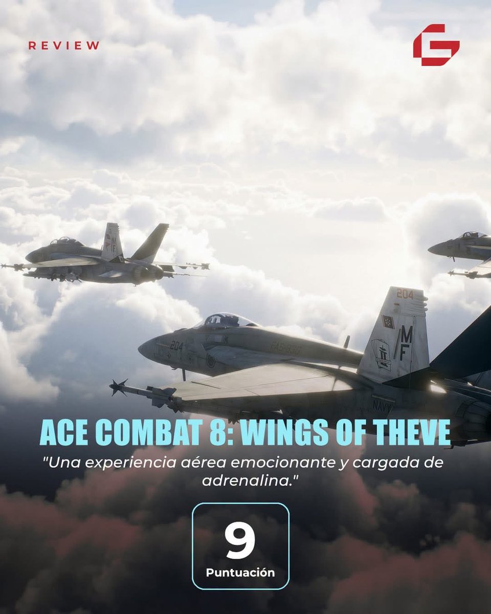 G4mersRD's tweet photo. Ya puedes leer nuestro review de Ace Combat 8: Wings of Theve. https://t.co/eedBmFYet0 https://t.co/AhWLTityhz