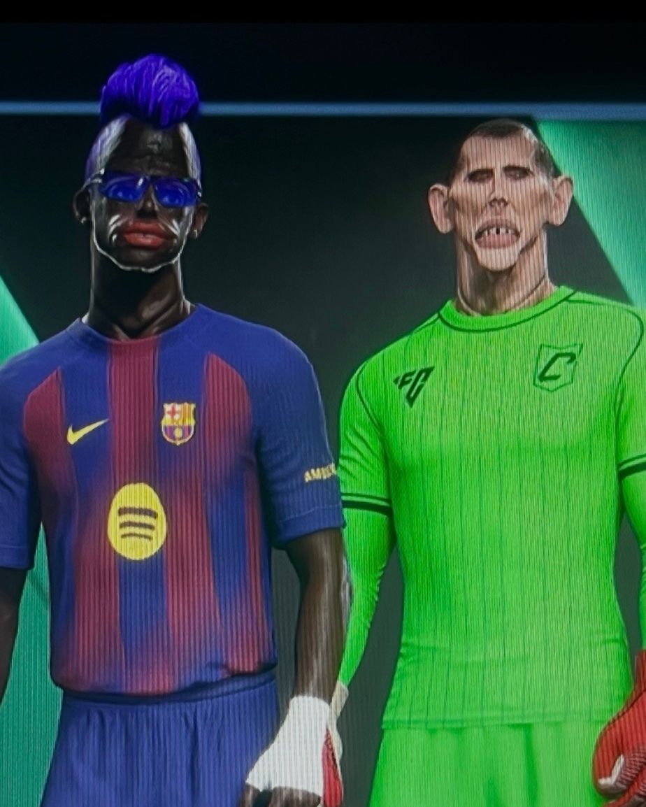 FacesOfFIFA11's tweet photo. To celebrate the release of #EAFC27, I give you 2 of the ugliest characters we’ve ever seen, on the same team.

#FIFA
#EAFCCLUBS
#EAFCRUSH
#PLAYSTATION
#XBOX https://t.co/7SuvpfrrXC