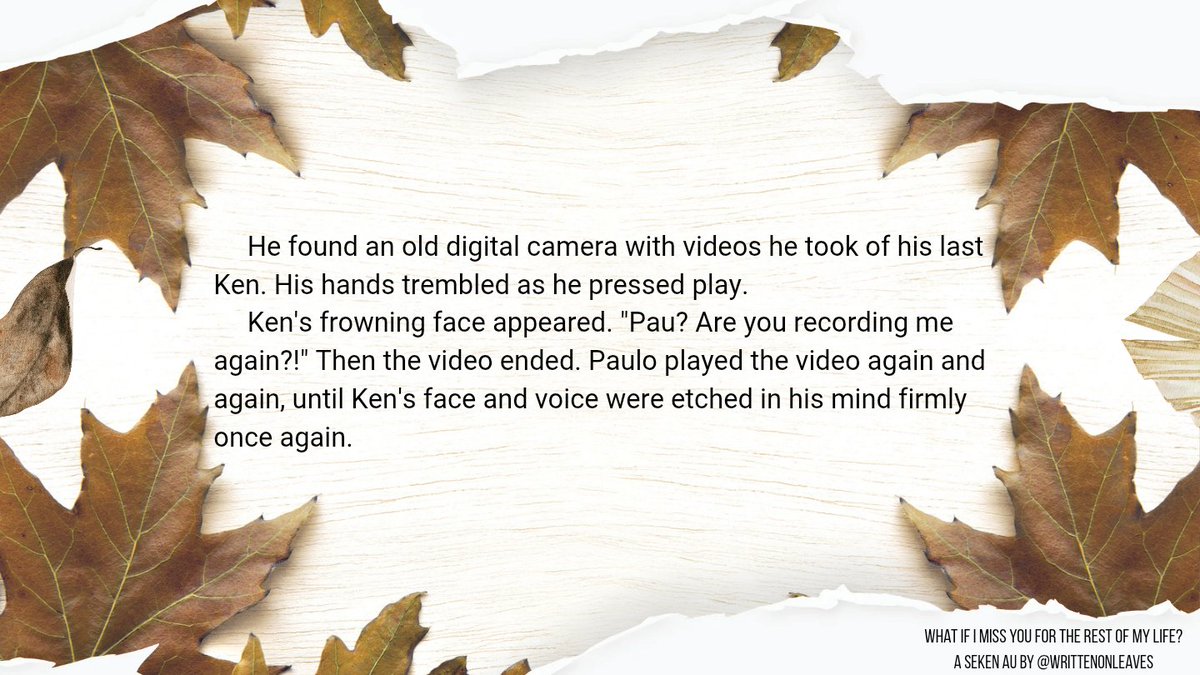 writtenonleaves's tweet photo. "And live on what we were..." https://t.co/AoTpC6FD49