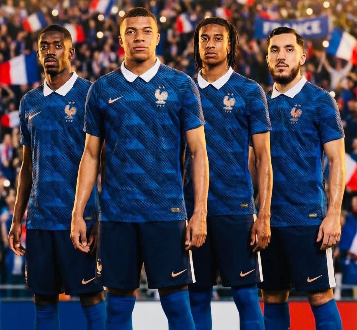 PSGINT_'s tweet photo. The techinchal ability of this France attack is a CHEAT CODE

Dembele, Cherki and Olise is Insane

then you add the PNP of Mbappe and we are probably looking at the Best international attack in football history https://t.co/SHQeIVCjO3