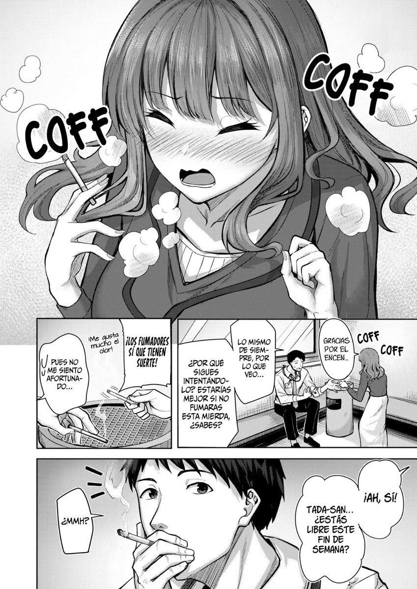 satoshi_hg's tweet photo. Pos que les digo, este  #Mangahentai llamado Suenai Kanojo no Kitsuensho del autor Nicoby, tiene algo de parecido con el anime del Super No Ura de Yani o también conocido como el anime de los fumadores viciosos, pero al menos aquí si tenemos coito asegurado. 🚬🚬🚬 https://t.co/im8liNx17A