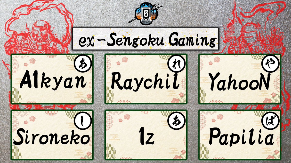 Rainbow6JP's tweet photo. 🔴レインボーシックス シージ 紅白戦⚪

出場チーム紹介🔥 最後の発表はex-SengokuGaming!

📣出場メンバー
Reychil @RayChil_mashima
Papilia @papilia8121
YahooN @YahooN_
A1kyan @A1kyan_r6
Sironeko @_SironekoR6

注目プレイヤーたちによるドリームチームが参戦🔥
どんな化学反応が生まれるのか、ぜひその目でお確かめください！

#シージ紅白