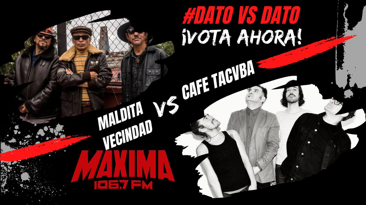 LaloAltavoz's tweet photo. 🔥 DATO vs DATO
🤘 Maldita Vecindad: “Pachuco” se volvió un himno del rock mexicano.
☕ Café Tacvba: Re reunió 20 canciones en un álbum doble.
❤️ LIKE → Maldita
🔁 REPOST → Café Tacvba
#AltavozConLaloCastillo #MenosLabiaMásRock #MáximaFm https://t.co/ZHV3OTVkqQ