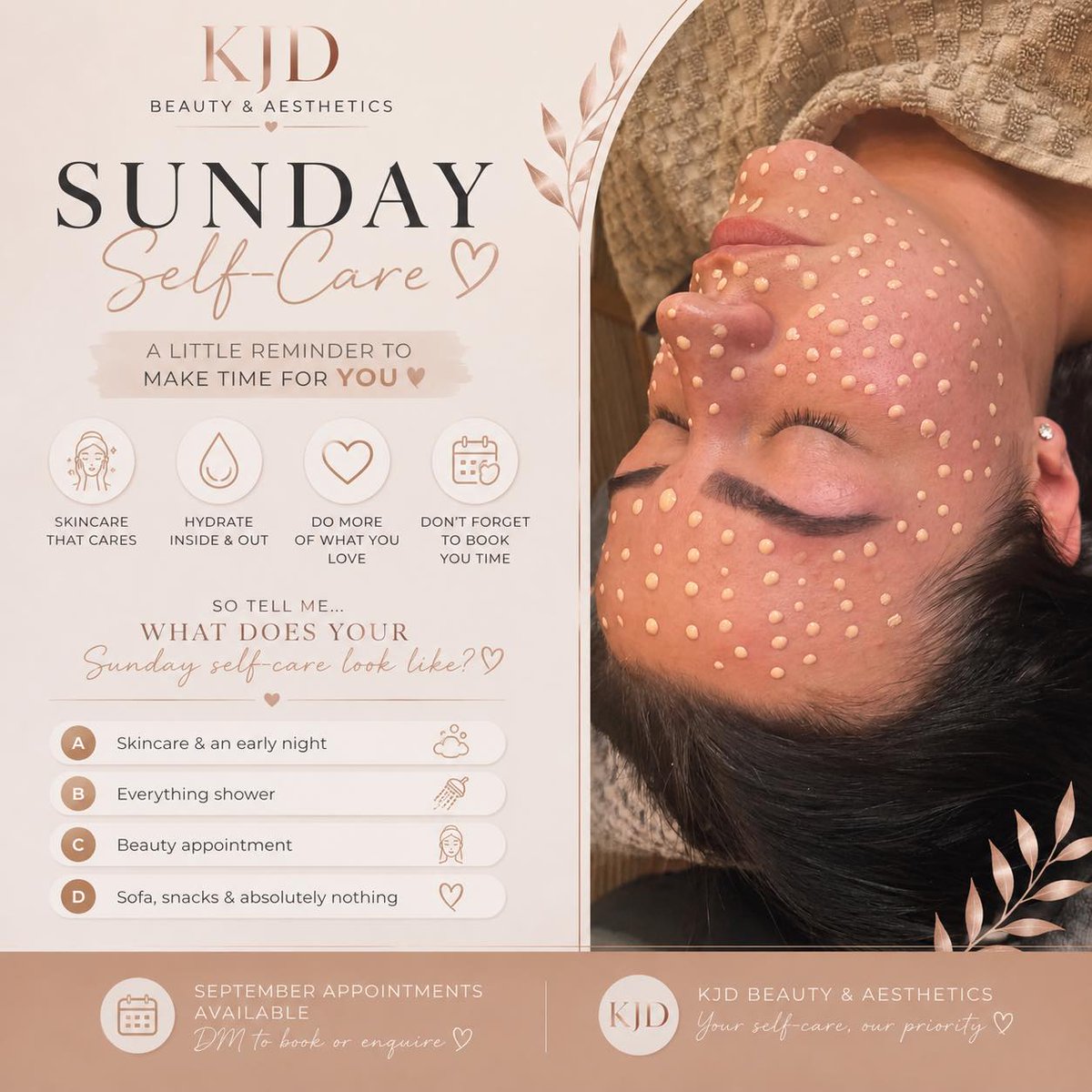 VivianaPlotnik's tweet photo. Sunday self-care reminder: you care for everyone else—don’t forget yourself. Whether it’s skincare, extra water, screen-free time, or an early night, small rituals matter. What’s your Sunday self-care: skincare, an everything shower, an https://t.co/8uEr9id1CA
