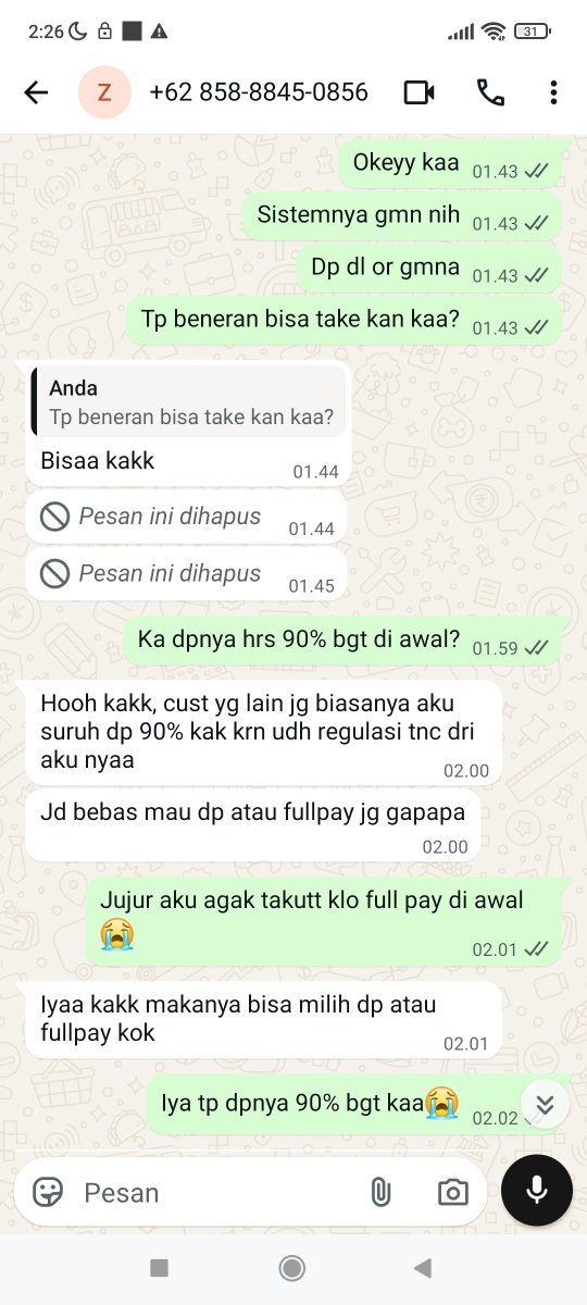jnjmnn's tweet photo. @mykonosroyal tukang joki playing victim jir, pdhl cust nanya dl kan wajarr yaa? malah gua jdnya di tuduh ilang"an and fitnah dia ngacoo, smpe dia ngepost nyebarin akun and nmr gua di akunnya dia. TRS SKRG GUA DI BLOCK SM DIAA KEK KESANNYA DIA MAKSA GUA JOKI DI DIAA ANEHHH😭😭 https://t.co/1VpkiNZRDg