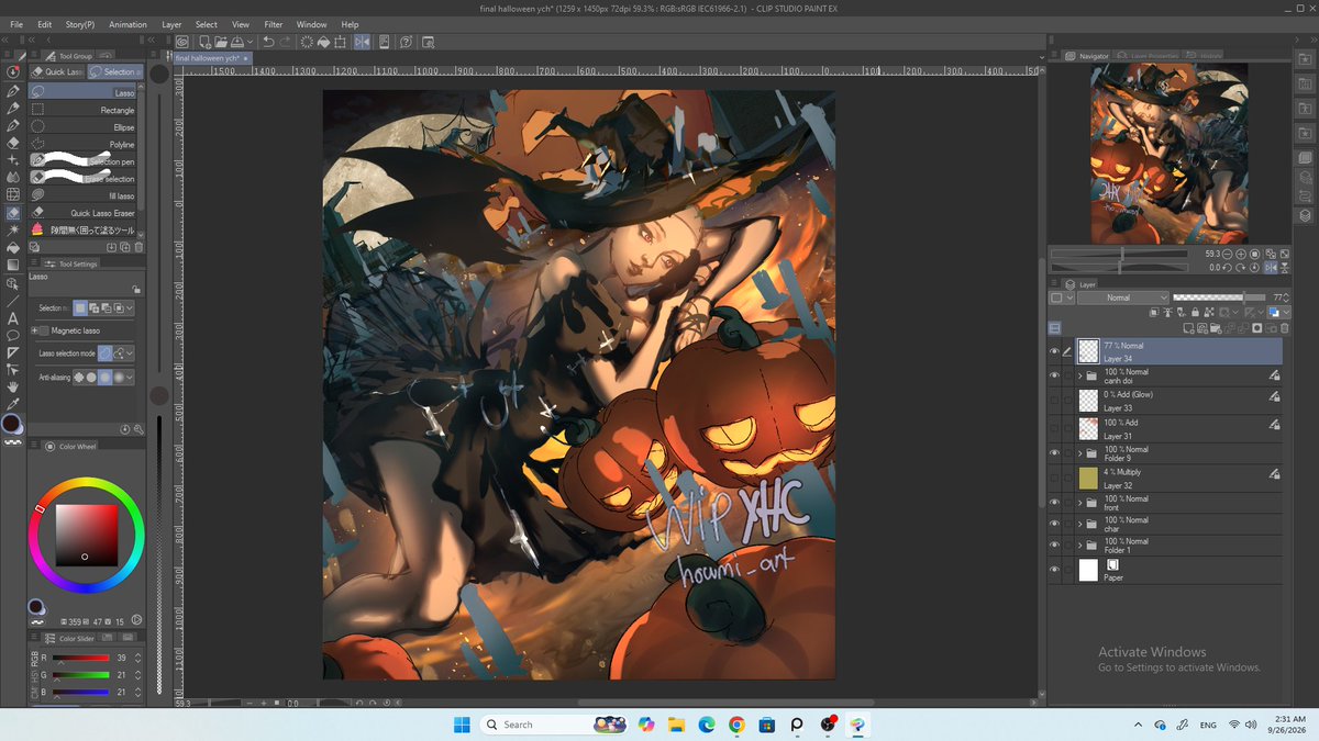 houmi_art's tweet photo. Artmoot i need help!!
Im about to launch this YCH Halloween Art + animation tomorrow but i dont know how to price it yet, i feel like 80$ is too high and 30$ is too low 😭seriously how much yall would spend for smth like this ? https://t.co/PXlYe4D8w0