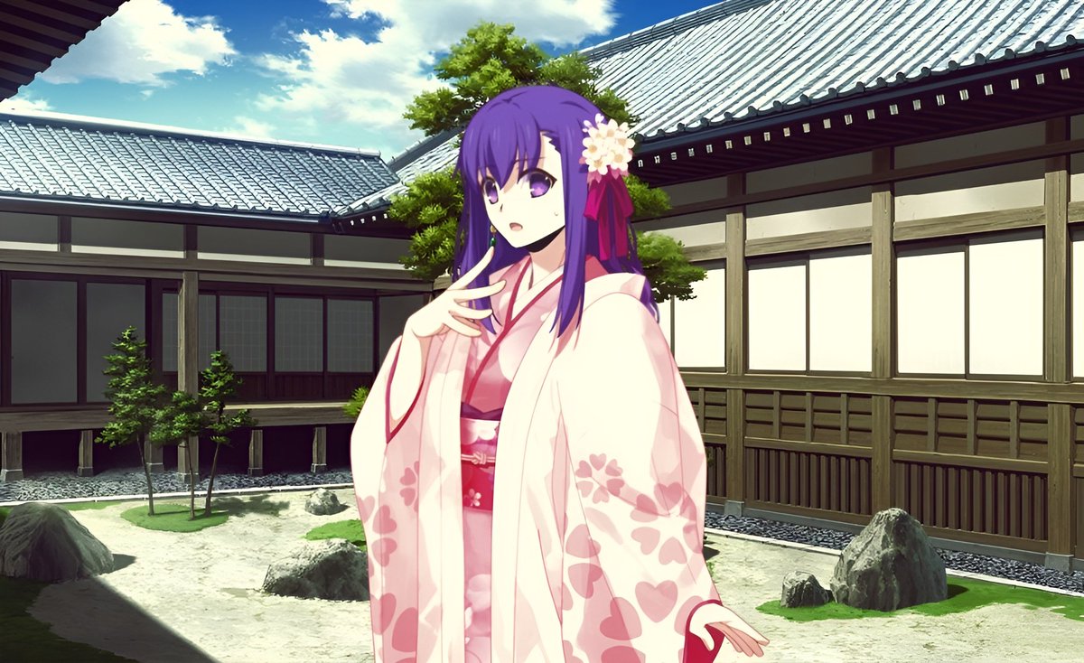 H3avens_Feel's tweet photo. "I figured I should at least try it once...but its okay if you don't have anything else. Really, I just wanted someone to go with me..."

The Matou girl would rest her hand against her chin. https://t.co/aa4sB5cfc0