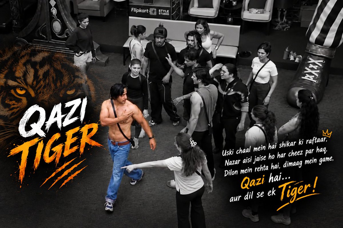 darksufiyan's tweet photo. Qazi Ke Chaal Mein Hai Shikar Ki Raftar.Najar Aisi Jaise Ho Har Cheez Par Haq. Dilon Mein Rahta Hai,Dimag Mein Game.

#QaziTouqeer #BiggBoss20 https://t.co/MrG93VsREk