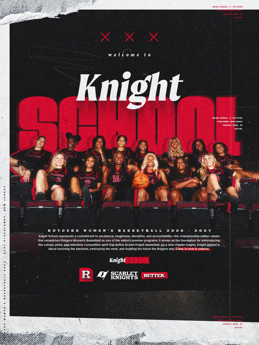RutgersWBB's tweet photo. Your 26-27 Scarlet Knights βοΈπ₯
#GoRU | #RUWBB https://t.co/Bv14POlujZ