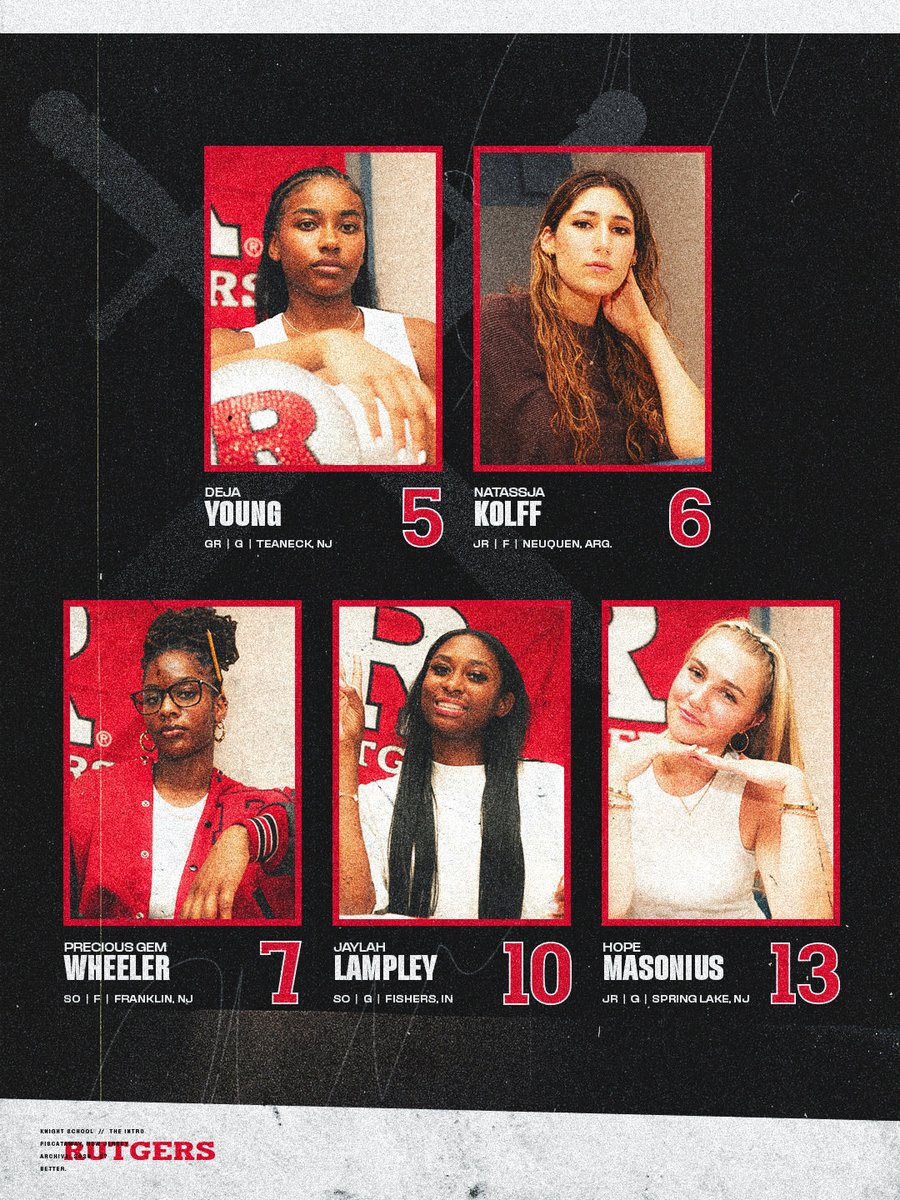 RutgersWBB's tweet photo. Your 26-27 Scarlet Knights βοΈπ₯
#GoRU | #RUWBB https://t.co/Bv14POlujZ