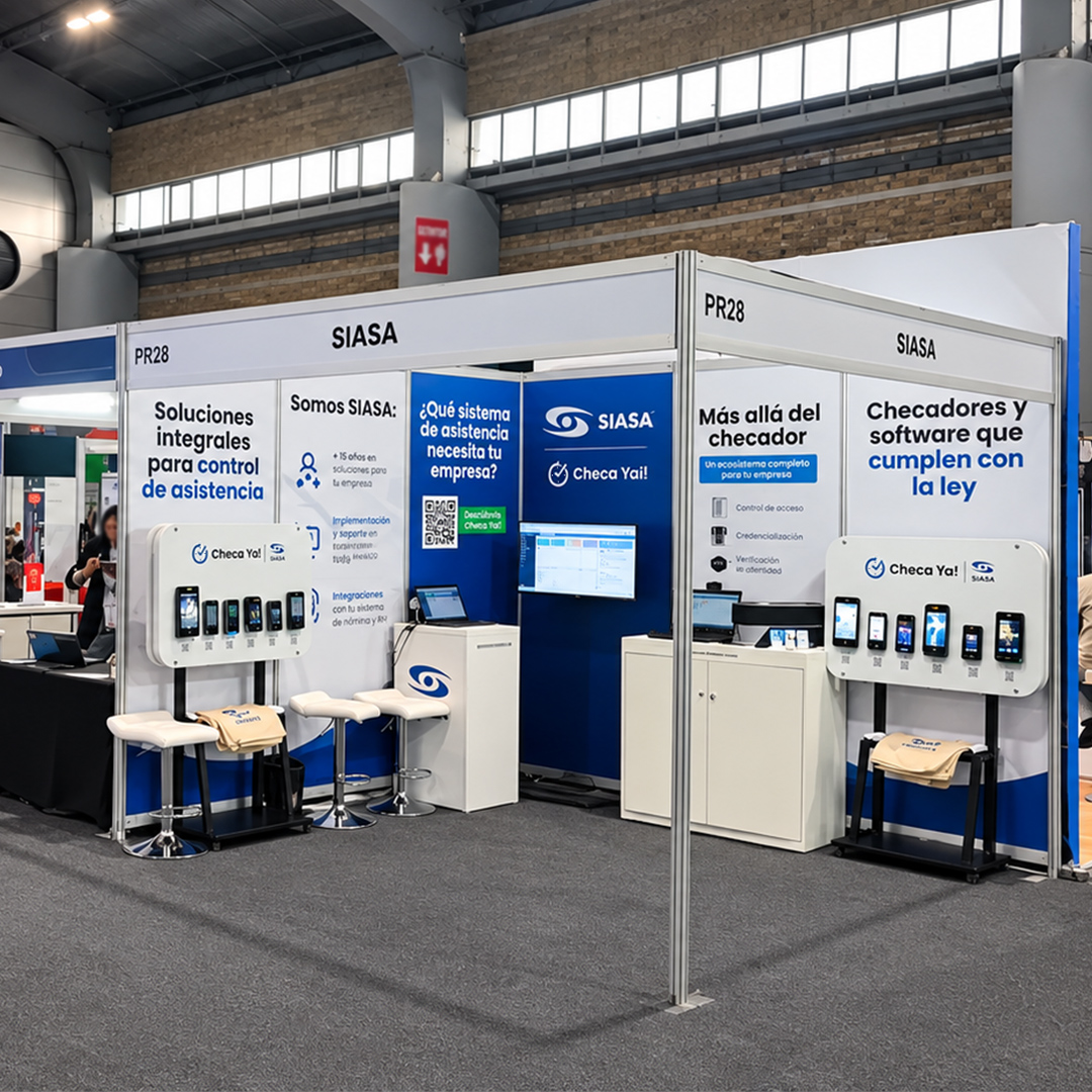 Siasa's tweet photo. Checa Ya! de SIASA estuvo en el Congreso Mundial de Recursos Humanos de @Amedirh_ 
Presentamos nuestras soluciones de control de asistencia a profesionales de RH y generamos nuevas oportunidades para los integradores que ya forman parte de la iniciativa.
Únete a Checa Ya! https://t.co/aNBZDmfIeH