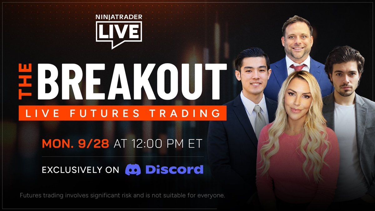 iamJMinx's tweet photo. Mondays after the morning stream, hop in Discord from 12-2 p.m. ET for more live trading with JMinx from Traders Wealth Lounge + @Alex2Tick , .@TheReecepect  and @Rizzo_Trades . We'll also go over order flow footprints, TPO + answer questions from chat!  If you are in the Ninja Trader discord, make sure you click on interested on our event. 

Come join the Ninja Trader Live Discord. It's FREE!

https://t.co/gVDVgah0Dw